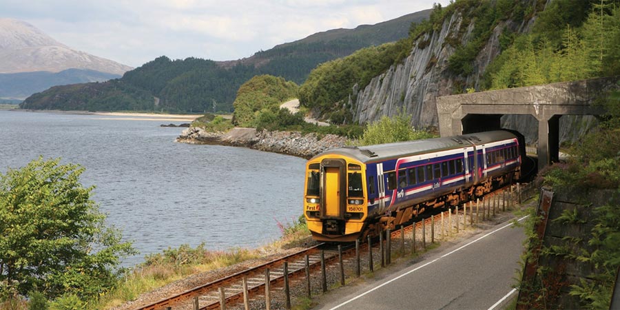 Travelling on the Scotrail service to Kyle of Lochalsh on the Kyle Line