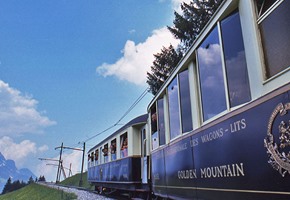 A tasty treat aboard Switzerland’s Chocolate Train.