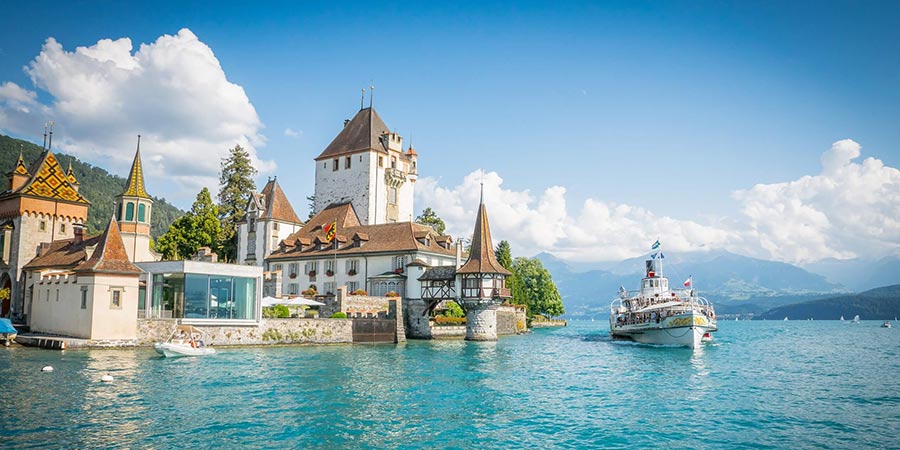 Boarding a vintage boat to cruise the length of Lake Thun