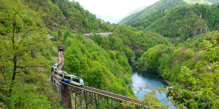 Journeying on the ‘railway of 100 valleys’ to Switzerland
