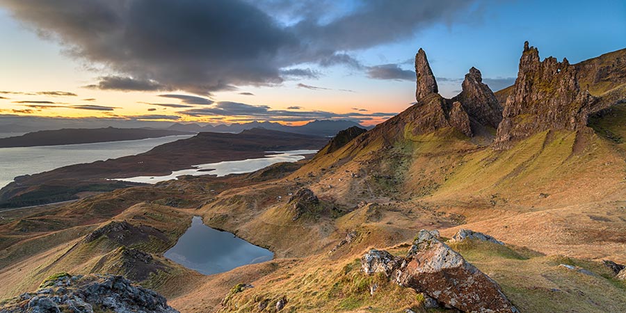 Driving through the rugged landscapes of Skye